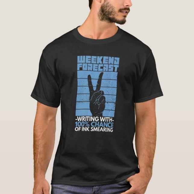 Camiseta Pessoa De Mão Esquerda Para Uma Mão Esquerda (Frente)
