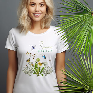 Camiseta Pessoa De Verão Dandelion Beneficiários Dizendo T-