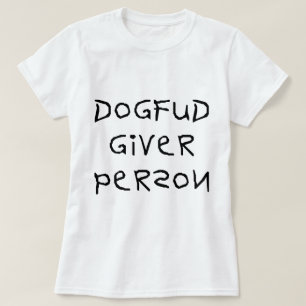 Camiseta Pessoa do doador de Fud do cão