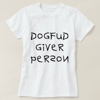 Camiseta Pessoa do doador de Fud do cão