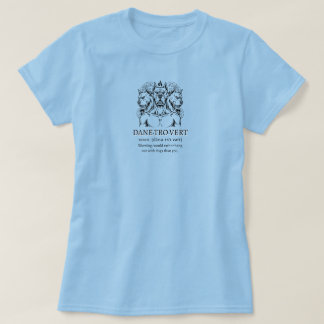 Camiseta Pessoa Dogtrovert Grande Danesa