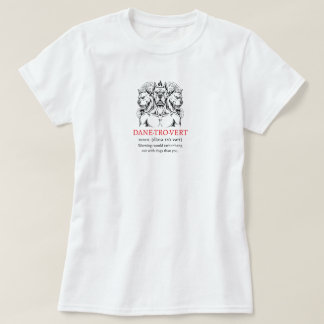 Camiseta Pessoa Dogtrovert Grande Danesa
