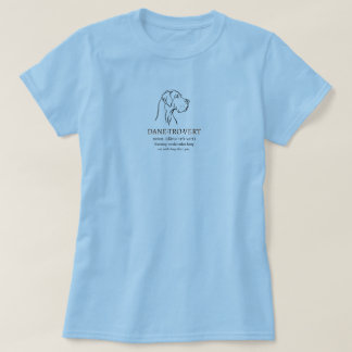Camiseta Pessoa Dogtrovert Grande Danesa