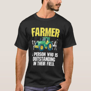 Camiseta Pessoa Fazendeira Que Se Destaca Em Seu Campo Co