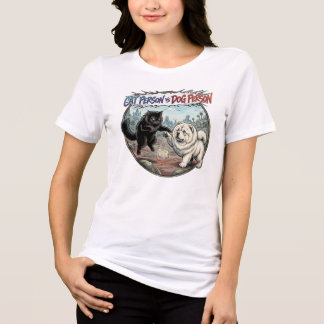 Camiseta Pessoa Gato VS Pessoa Cachorro: A Batalha de Pelos