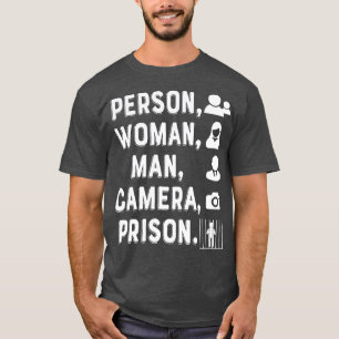Camiseta Pessoa, Mulher, Homem, Câmara, Prisão - 14
