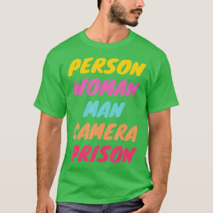 Camiseta Pessoa, Mulher, Homem, Câmera, PRISÃO - 13