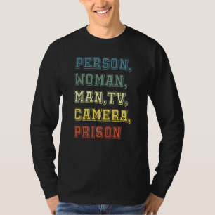 Camiseta Pessoa Mulher Homem Câmera TV Prisão 1