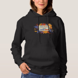 Camiseta Pessoa Silenciosa Com Mente Alta azul amarelo