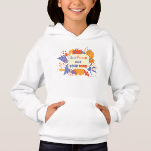 Camiseta Pessoa Silenciosa Com Mente Alta azul amarelo