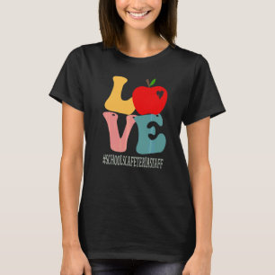 Camiseta Pessoal da Cantina das Escolas Ama Apple Groovy de
