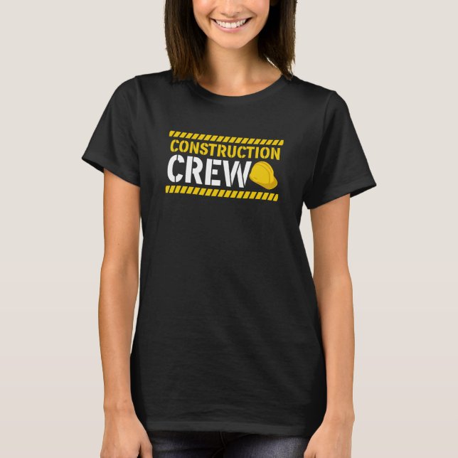 Camiseta Pessoal de Construção e Trabalhadores Rodoviários (Frente)