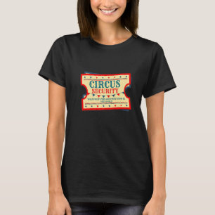Camiseta Pessoal de Segurança de Eventos de Circo Carnaval 