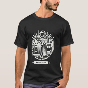 Camiseta Pessoal do Bar Barman Trabalhador Serviço ------