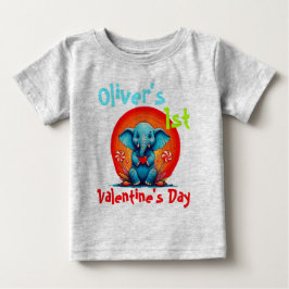 Camiseta Pessoal MEUS PRIMEIROS FILHOTES DE VALENTINE Elefa