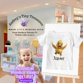 Camiseta Pessoalizada de Pato Bebê Maravilhas Capr