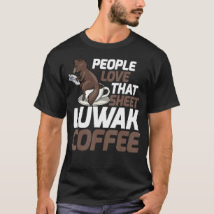 Camiseta Pessoas Adoram Que Folhas Homens Cafeam Cat Kopi L
