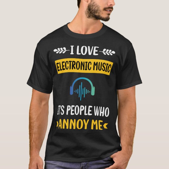 Camiseta Pessoas Annoy Electronic Music (Frente)