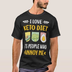 Camiseta Pessoas Annoy Keto Diet Ketogênico Ketone Ketose