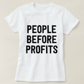 Camiseta Pessoas antes dos lucros