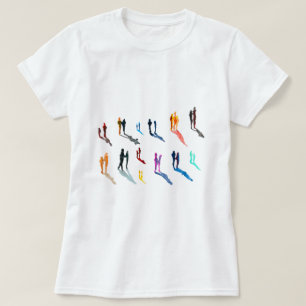Camiseta Pessoas art aquarela arte