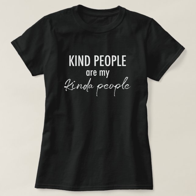 Camiseta pessoas bonitas são minhas pessoas Positivas Engra (Frente do Design)