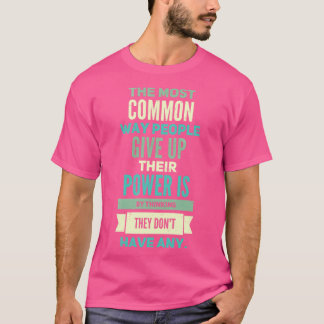 Camiseta Pessoas capacitando a motivação positiva