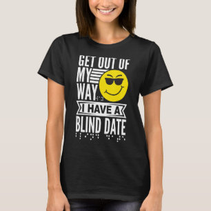 Camiseta Pessoas cegas Humor Braille Reader Cego Cara Humor