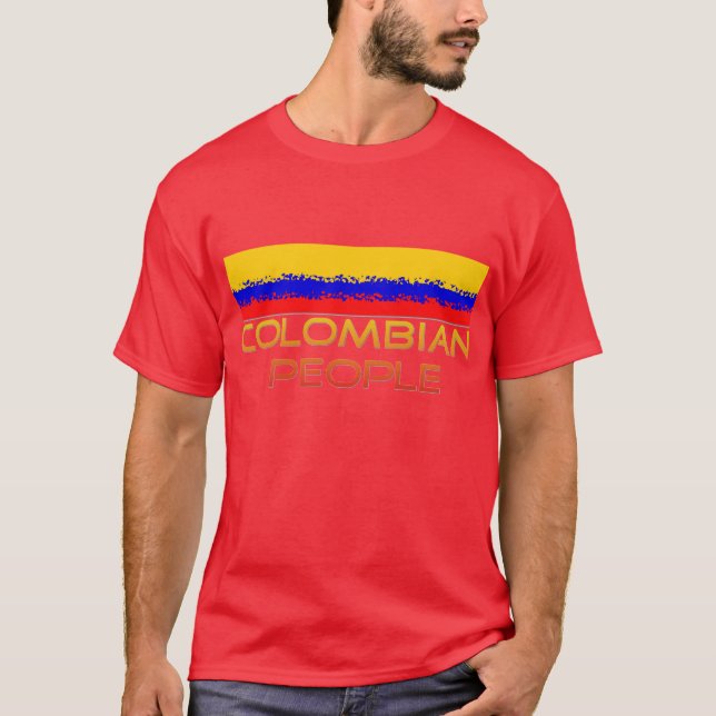 Camiseta Pessoas colombianas (Frente)