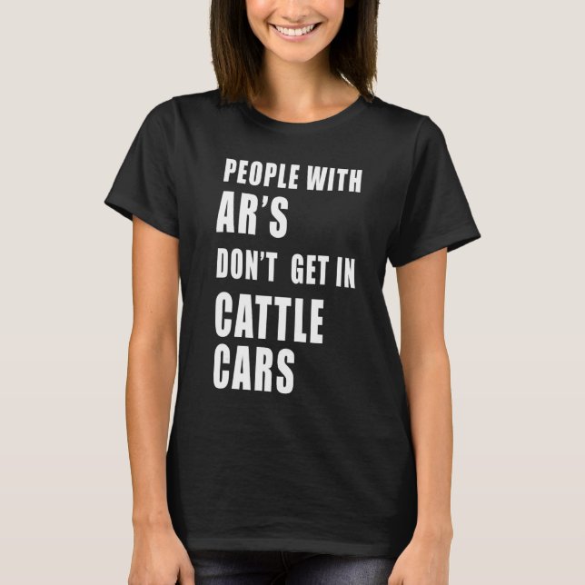 Camiseta Pessoas com ar não entram em gado (Frente)