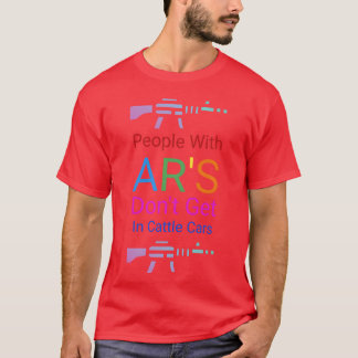 Camiseta Pessoas com ARS de PRESENTE Não Entrem em Vagões d