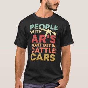 Camiseta Pessoas Com Ars Não Entram Em Carros De Bovinos