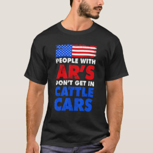 Camiseta Pessoas Com Ar's Não Entram Em Vagões De Gado Sar