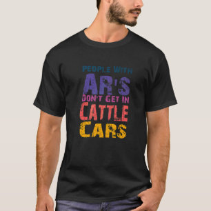 Camiseta Pessoas Com AR's Não Entram Em Vagões De Gado Sar