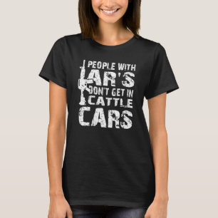 Camiseta Pessoas Com Ar's Não Entram Em Vagões De Gado Sarc