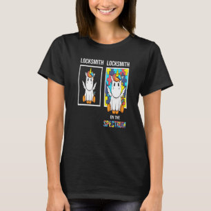 Camiseta Pessoas com Autismo Chaveiro Puzzle Unicórnio Neur