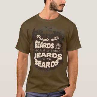 Camiseta Pessoas com barbas são apenas pessoas sem barba