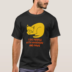 Camiseta Pessoas com Bigodes e Patas Gato Amigos Gatinhos