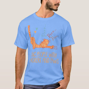 Camiseta Pessoas com Gatinho de Amigos de Gato de Gato de S
