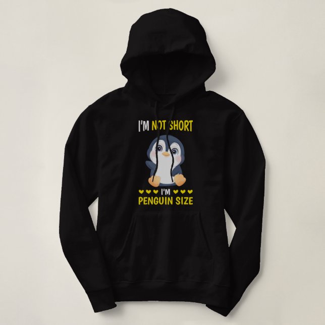 Camiseta Pessoas Curtas De Pinguim Não Pequeno Tamanho Do P (Frente do Design)