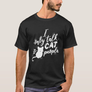 Camiseta Pessoas de Gato Mão Desenho Engraçado Unissex Para