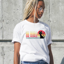 Pessoas de Gato Negro, Camiseta-Dama Engraçada, hu