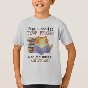 Camiseta Pessoas De Gato Sentadas Em Seu Lover De Gato Anti