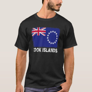 Camiseta Pessoas de Ilhas Cook de Suporte de Sinalizador de