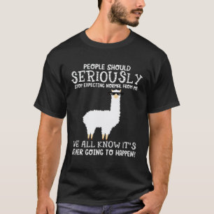 Camiseta Pessoas de Llama Deveriam Parar de Esperar Norma S