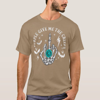 Camiseta Pessoas De Mão De Esqueleto Me Dão Um Salão Engraç