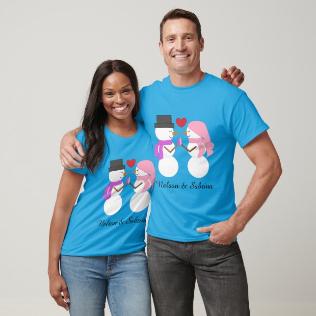 Camiseta Pessoas de Neve Doces (Unissex)