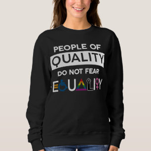 Camiseta Pessoas De Qualidade Não Temem Orgulho LGBT