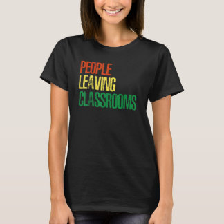 Camiseta Pessoas Deixando Salas de Aula Plc 2