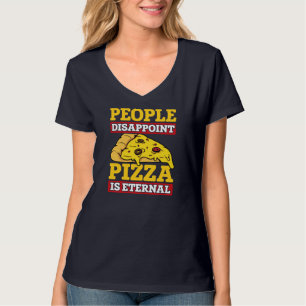 Camiseta Pessoas Desapontando Pizza É Comida Italiana Etern